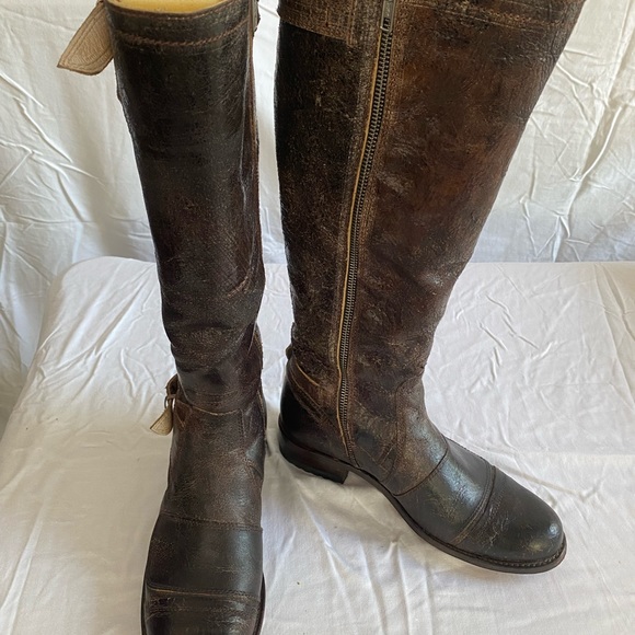 Sendra- Brown Distressed Tall Boot- Generouse fit-Size 7 1/2 - 37.5 - Picture 4 of 8
